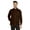 Brown, variant on Bestman Solid Button Down Shirt For Men Long Sleeve With Patch Pocket Formal Business Wear