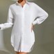 thumbnail image 2 of Camisa de pijama de seda helada para mujer: ropa sexy para estar por casa, manga larga, tejido de poliéster, adecuada para primavera/verano, corte holgado, 2 of 8