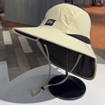 thumbnail image 7 of New Bucket Hat Fishing Caps Wide Brim Fisherman Hat Hiking Hats Panama Cap Sun Hat NAVY BLUE, 7 of 7