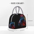 thumbnail image 2 of Disketp Colorful Betta Fish Bolsa Térmica para Almuerzo, Lonchera con Abertura Amplia y Gran Capacidad, Organizador Reutilizable para Mujeres, Hombres y Adultos, 2 of 6