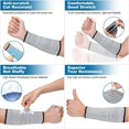 thumbnail image 4 of 4 Pairs Cut Sleeve Arm Protection Sleeves Level 5 Protection Safety Protective Sleeves y4403, 4 of 6
