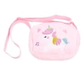 thumbnail image 5 of Bolso de mano de unicornio esponjoso y peludo, bolso cruzado de peluche, bolso de unicornio para niñas, 5 of 5