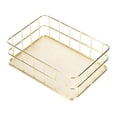 thumbnail image 2 of Stable And Durable Storage Basket, Desktop Basket, Beautiful Plating Process Desktop Organizer, Bathroom For Desktop Living Room Home Small Size, 2 of 8