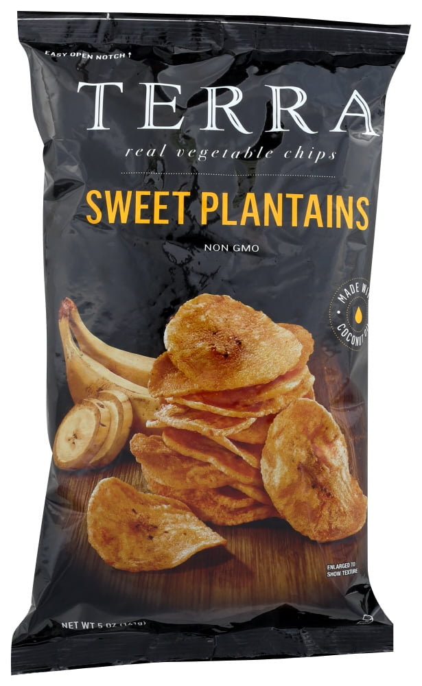 Terra Sweet Plantains Real Vegetable Chips, 5 Oz
