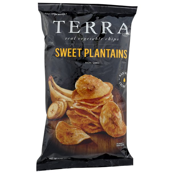 Terra Sweet Plantains Real Vegetable Chips, 5 Oz.