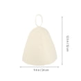 thumbnail image 2 of KALLORY 2Pcs Heat Cap for Sauna with Felt Material White, 2 of 8
