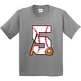thumbnail image 3 of Inktastic Baseball Fifth Birthday Five Years Old Youth T-Shirt, 3 of 5