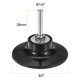 thumbnail image 2 of Soporte de almohadilla de disco de 3" Uxcell, discos de cambio rápido, mandril de 1/4" para amoladora de disco, negro, 2 of 7