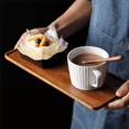 thumbnail image 6 of 4X South American Walnut Tray, Solid Wood Wooden Afternoon Tea Tray, Fruit Tray, Coffee Shop Simple Snack Tray, 6 of 10