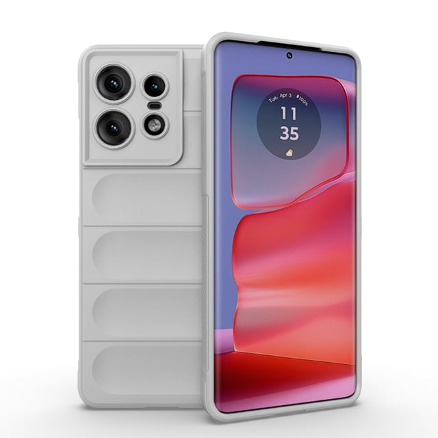 Case For Motorola MOTO Edge 40 50 Pro 5g Back Cover Phone Case Soft Liquid Silicone Anti-fall Shockproof Protect Funda Coque WHITE For MOTO Edge 40