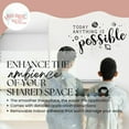 thumbnail image 2 of Positive Quotes Wall Decor Stickers Today Anything Possible Solar Space Art - Inspirational Wall Decal -Motivational Sayings for Bedroom Classroom 23x13- Inch Black, 2 of 3