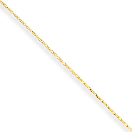 - 10k .5 mm Carded Cable Rope Chain