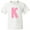 AA-White, variant on Inktastic Pink and White Polka Dots Letter K Youth T-Shirt