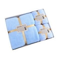 thumbnail image 2 of Qhnvtd 3 Piece Velvet Bath Towel Set, Gift Box Included, Thickened & Absorbent Fibre Towels, Soft for Bath & Daily Use, Ideal for Hotel, Spa, Gym & Household Bathroom Luxury Towel Set, 2 of 6