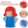 thumbnail image 4 of VONTER Angry Mama Microwave Cleaner Angry Mom Microwave Oven Steam Cleaner and Disinfects With Vinegar and Water for Kitchens, Steamer Cleaning Equipment Easily Cleans the Crud in Minutes - Blue, 4 of 6