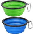 thumbnail image 1 of Dog Bowl And Feeder Set Of 2 Large Collapsible Dog Bowls, 2lb Collapsible Dog Travel Bowl, Portable, 1 of 5