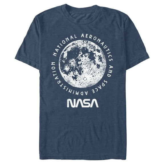 Men's NASA Big Moon Distressed Graphic T-Shirt