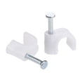 thumbnail image 1 of Unique Bargains 6mm Cable Wire Clips, Nail-In Wire Nail Clamps Cord Organizer Tie Holder 100pcs, 1 of 3