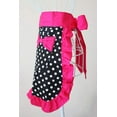 thumbnail image 3 of Cute Waist Apron Vintage Retro Ruffle Apron 50’s Cooking Kitchen Apron with Pockets for Women Girls, Rose Red, 3 of 5