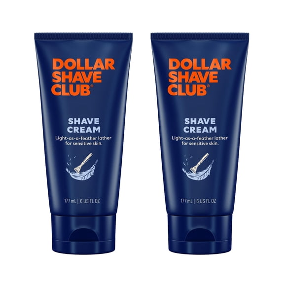 Dollar Shave Club Shave Crème, 6 oz, Lot de 2