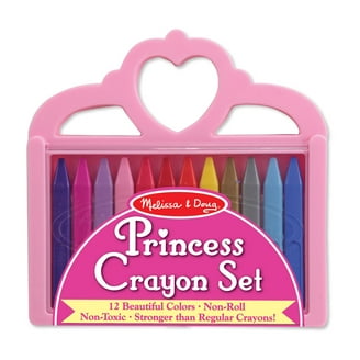 Sidewalk Chalk Melissa & Doug Triangular Crayons - 24-Pack In Flip-Top Case, Non-Roll Design Triangular Non-roll Crayons For Toddlers