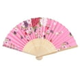 thumbnail image 2 of Prettyia Fans Silk Bamboo Folding Fan for Church Party Decoration Pink, 2 of 8
