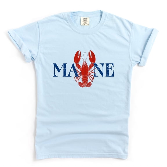 Maine Lobster - Women's Garment Dyed Graphic T-Shirt