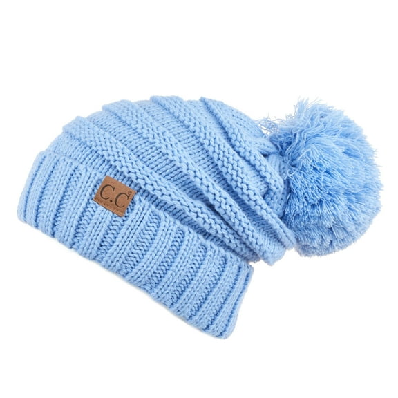 CC Slouchy Yarn Pom Beanie