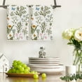 thumbnail image 2 of Wildflowers Floral Spring Kitchen Towels Dish Towels, 18x26 Inch Seasonal Summer Butterfly Decoration Hand Towels Set of 2, 2 of 6