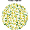thumbnail image 4 of Floral Yellow Lemon Tablecloth Round 60 Inch Summer Tablecloth Waterproof Wrinkle Free Lemonade Tablecloth Kitchen Circle Table Cloth Cover Mat for Party Dinning Tabletop Wedding Home Decor, 4 of 6
