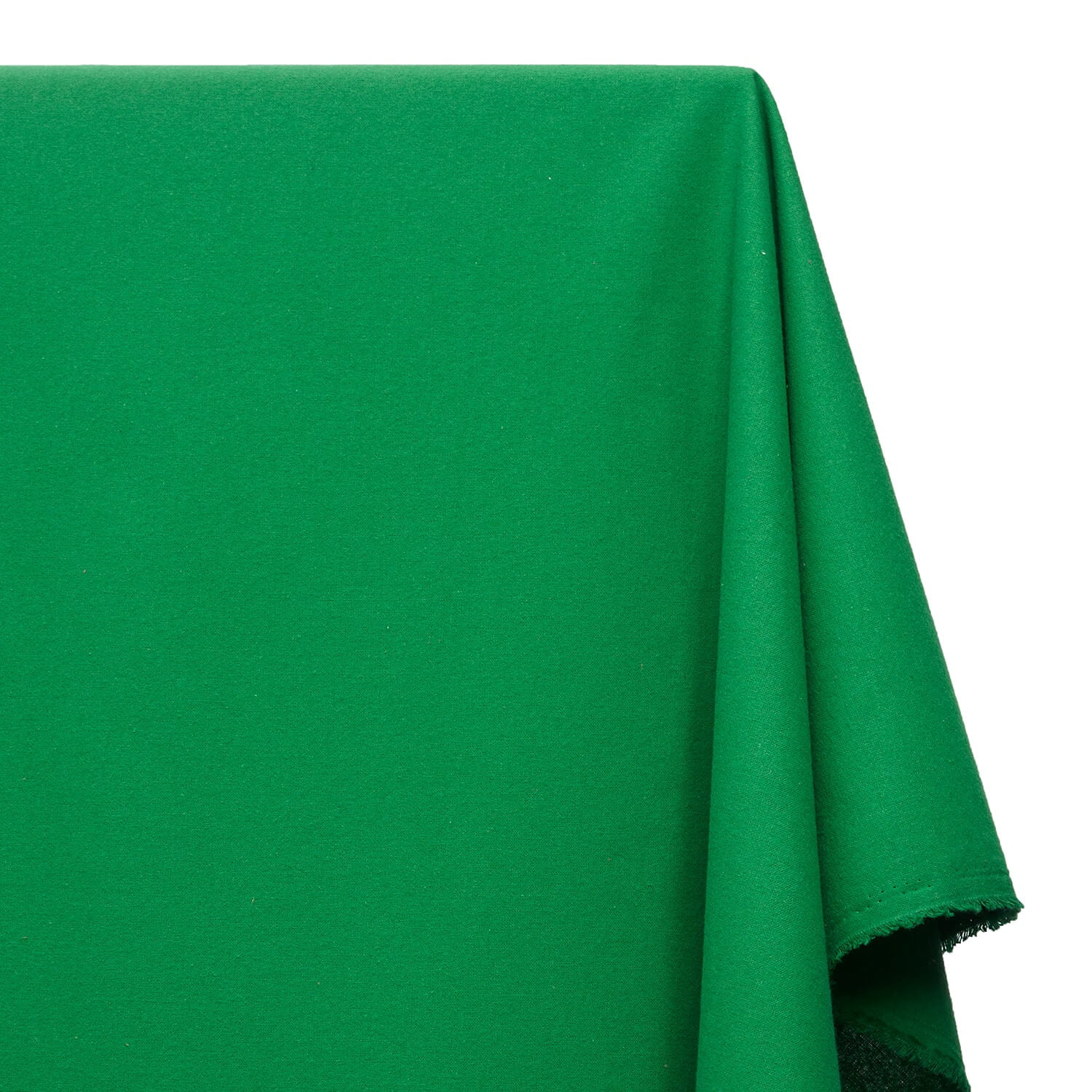 Cotton Flannel Fabric (5 oz) 100% Hypoallergenic 44/45 Inch Insulating By The Yard For Sewing Apparel, Accessories, & Décor - Kelly Green (10 Yards)