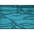 thumbnail image 1 of Ahgly Company Machine Washable Indoor Rectangle Transitional Teal Green Area Rugs, 2' x 5', 1 of 1