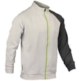 thumbnail image 2 of MusclePharm Mens MP Victory Zip Up Hoodie - White/Green, 2 of 3