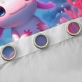 thumbnail image 4 of Manfei Girly Pink Axolotl Blackout Curtains Set of 2 (52x84 Each), Kawaii Cartoon Sealife Window Curtains, Marine Ocean Coral Curtains and Drapes, Curtains and Drapes Home Decor, 4 of 6