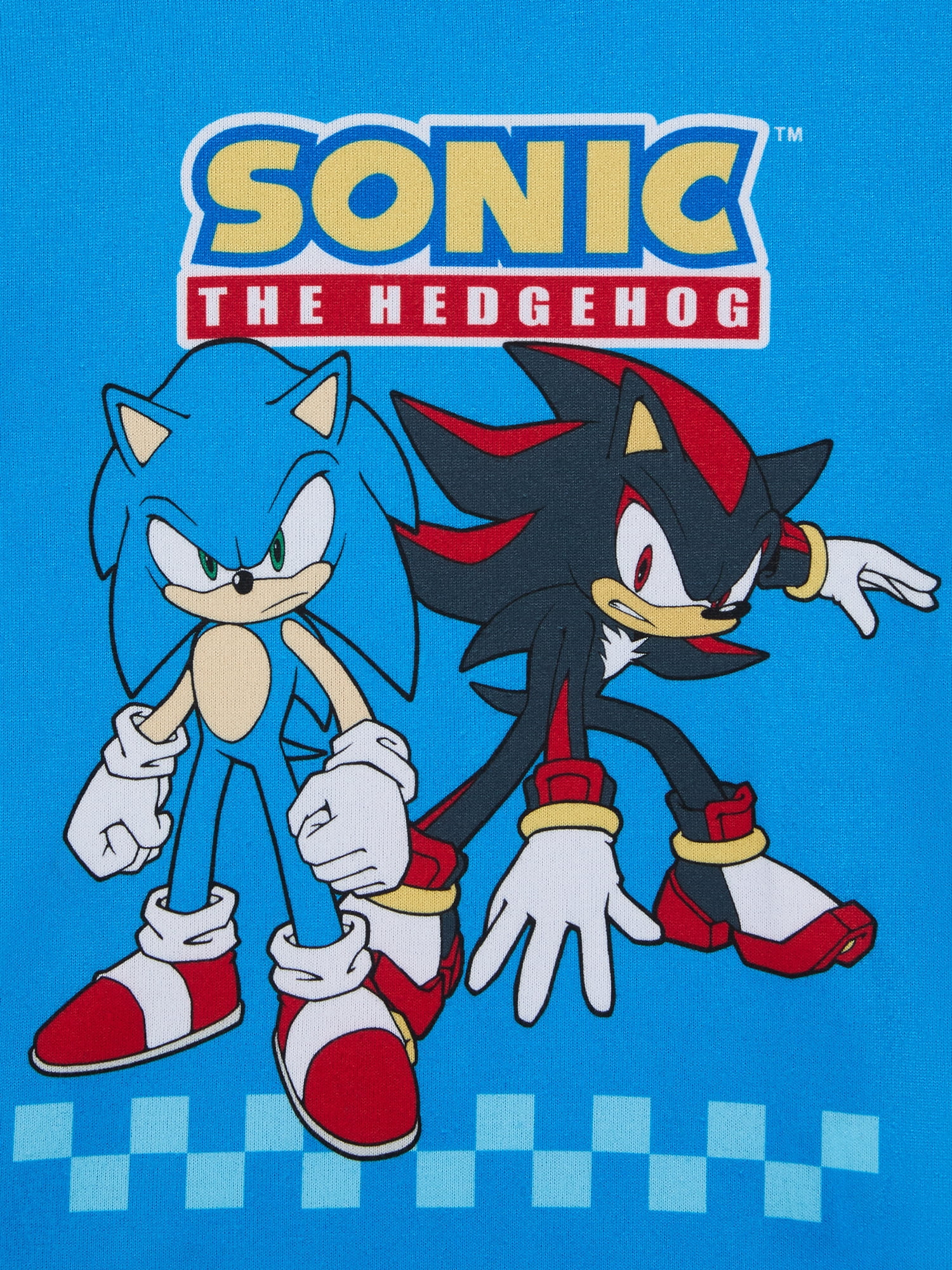 Sonic Boys Long Sleeve Sleep Top and Shorts Pajama Set, 2Pi