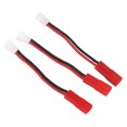 thumbnail image 2 of MX2.0 To JST Plug Converter, 3Pcs Safe Black Red 74mm Length RC JST Plug Adapter Flexible Reliable  For 1/24 RC Cars, 2 of 8