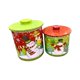 thumbnail image 2 of 2x Caja de Dulces de Navidad, Latas de de Navidad, Caja de Regalos de Navidad de Hierro, Decoración Navideña para Suministros de Fiesta de Estilo B Macarena Estuche de golosinas de caramelo, 2 of 8