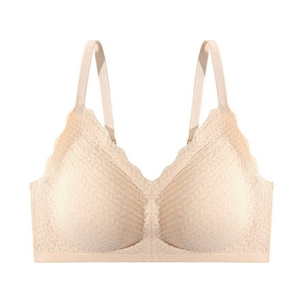 

Bras for Women Comfort Seamless Bra Women Fashion Sports Bra Wire Free Underwear One-Piece Bra Everyday Underwear Pink L