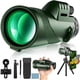 thumbnail image 1 of Telescopio monocular 80x100 con trípode para teléfono para adultos, alta potencia, HD, impermeable, portátil, ligero, monocular. Un helicóptero., 1 of 9