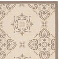 thumbnail image 2 of SAFAVIEH Courtyard Louis Geometric Indoor/Outdoor Area Rug, Dark Beige/Beige, 6'7" x 9'6", 2 of 4