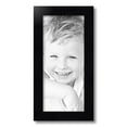 thumbnail image 2 of ArtToFrames 8" x 18" Satin Black Step Lip Picture Frame, 8x18 inch Black Wood Poster Frame (WOM-1452), 2 of 7