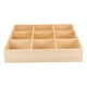 thumbnail image 1 of Organizador de cajones con múltiples compartimentos para calcetines, ropa interior, llaves y accesorios. Caja de almacenamiento de madera para armario y tocador de dormitorio., 1 of 7