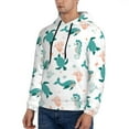 thumbnail image 3 of Fotbe Men's Hoodie with Turtles And Seahorses Pattern - Kangaroo Pocket Pullover Hooded Sweatshirt, Perfect for Daily Wear, Travel, and Home-4X-Large, 3 of 7