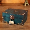 thumbnail image 3 of CAJA DE TESOROS DE MADERA, HERMOSA BREVE DE ALMACENAMIENTO DE JOYERIA DE MADERA EXQUISITA para decoraciones, 3 of 7