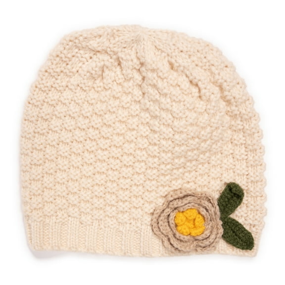 MUK LUKS Women's Beanie w/ Crochet Flower