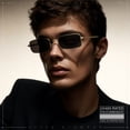 thumbnail image 3 of SA106 Mens Retro Vintage Rectangle Metal Rim Sunglasses, 3 of 7