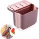 thumbnail image 1 of Cesta de drenaje para fregadero de cocina, recolector de alimentos retráctil para fregadero, colador de fregadero de esquina plegable para filtrar desechos de cocina y lavar verduras (rosa), 1 of 5