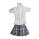 thumbnail image 5 of Camisa abotonada y falda para cosplay, estilo retro, miniatura, ropa de moda, 1/6 falda violeta, 5 of 9