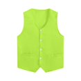 thumbnail image 3 of GiLiling Boys Formal Vest Elegant Speech Recital Wedding Party V-neck Button Up with Pockets Outfit for Kids (Green, 3-5 Years), 3 of 7
