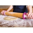 thumbnail image 4 of Adjustable Rolling Pin, Wood and Nylon, 12-Inch Barrel, 4 of 5